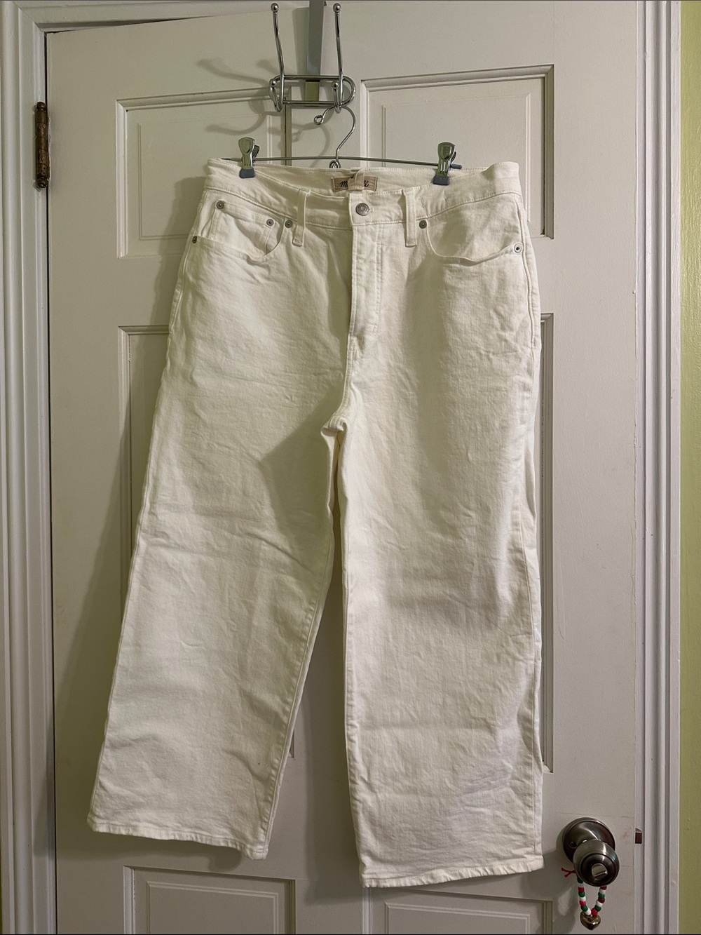 Madewell Wide-Leg White Jeans